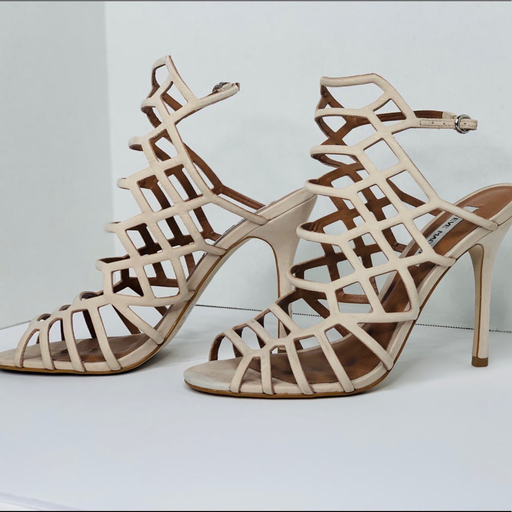 Steve Madden Caged Suede Heels size 9